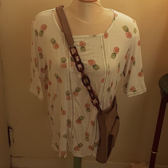 Silver blue bag with acrylic tortoise strap - Picture 5 of 6